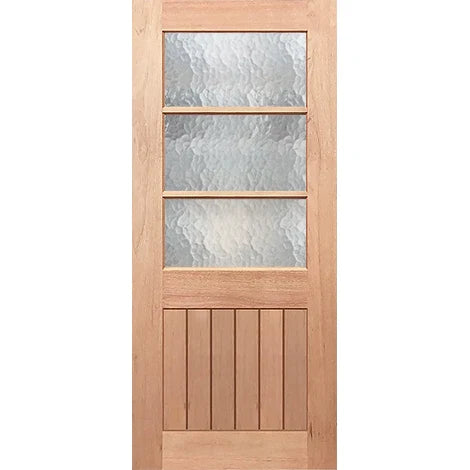 Half French elegance with toughened cathedral panels
