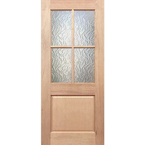 BAL12.5 Half French 4L1P External Door - Decorative Glass