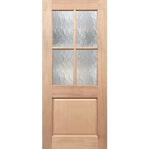 BAL19 Half French 4L1P Entrance - Toughened Glass