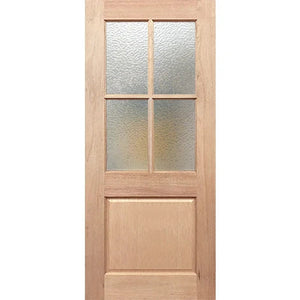 BAL12.5 Half French 4L1P Internal Door - Decorative Glass