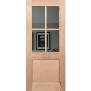 Half French 4L1P Internal Door - Laminated Glass