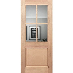 Half French 4L1P Entrance Door - Mirror Tint
