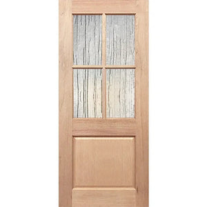 Half French 4L1P Entrance Door - Decorative Glass