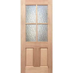 BAL12.5 Half French 4L2P External Door - Decorative Glass