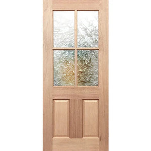 BAL19 Half French 4L2P Entrance - Toughened Glass