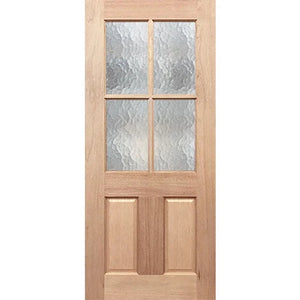 BAL19 Half French 4L2P Entrance - Toughened Glass