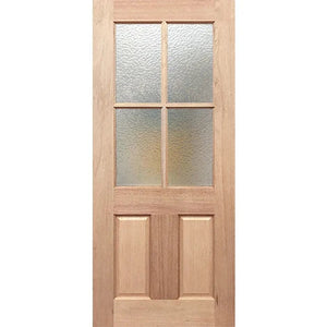 BAL12.5 Half French 4L2P Internal Door - Decorative Glass