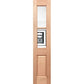 BAL12.5 Half French 4L2P SL Entrance Door - Decorative Glass