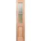 BAL12.5 Half French 4L2P SL Entrance Door - Decorative Glass