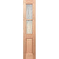 BAL12.5 Half French 4L2P SL Entrance Door - Decorative Glass