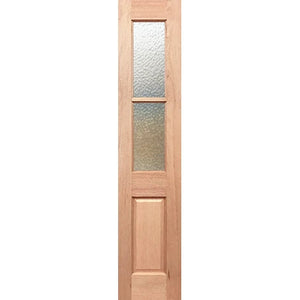 BAL12.5 Half French 4L2P SL Entrance Door - Decorative Glass