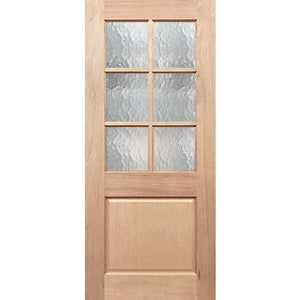 Half French 6L1P External Door - Decorative Glass