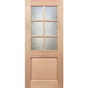 BAL12.5 Half French 6L1P External Door - Decorative Glass