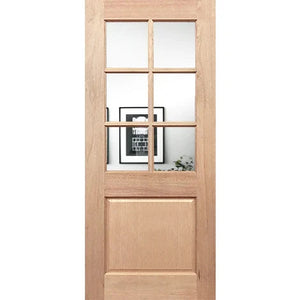 BAL12.5 Half French 6L1P Entrance - Decorative Glass