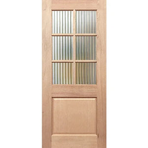 BAL19 Half French 6L1P External Door - Toughened Glass