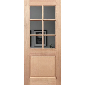 Half French 6L1P Internal Door - Laminated Glass