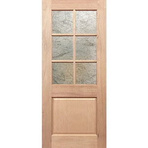 Half French 6L1P External Door - Decorative Glass