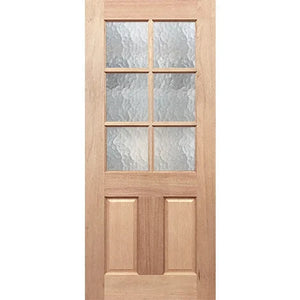 Half French 6L2P Internal Door - Decorative Glass