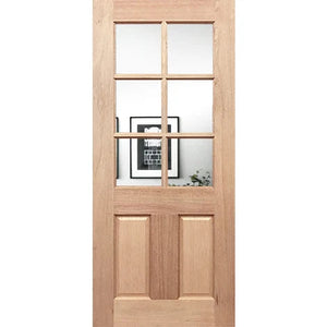 BAL12.5 Half French 6L2P Entrance - Decorative Glass