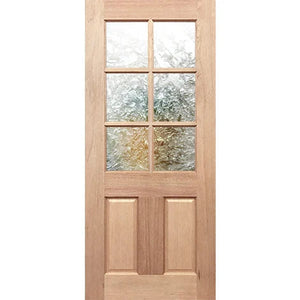 Half French 6L2P External Door - Decorative Glass