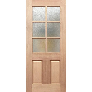 BAL12.5 Half French 6L2P Internal Door - Decorative Glass