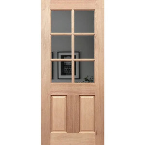 Half French 6L2P Internal Door - Laminated Glass