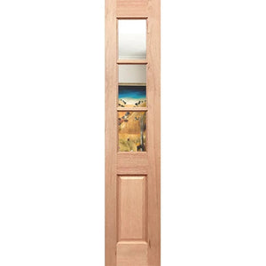 BAL12.5 Half French 6L2P SL Internal Door - Clear Glass