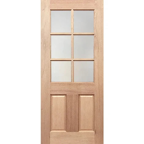 Elegant Half French door with frosted-light ambiance