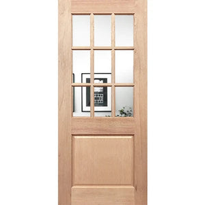 BAL12.5 Half French 9L1P Entrance - Decorative Glass
