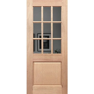 Half French 9L1P Internal Door - Laminated Glass