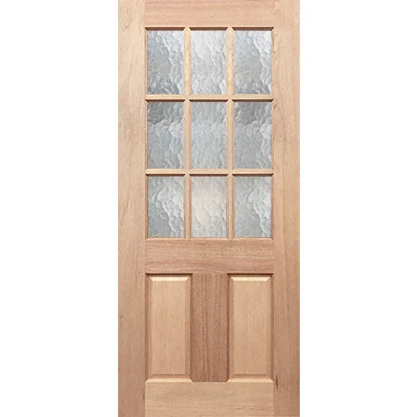Elegant symmetry in Half French cathedral glass door