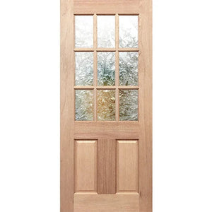 BAL19 Half French 9L2P Entrance - Toughened Glass