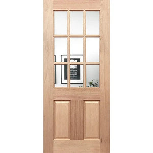 BAL12.5 Half French 9L2P Entrance - Decorative Glass
