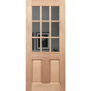 Half French 9L2P Entrance Door - Laminated Glass