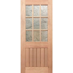 Modern V-groove door with rice paper texture