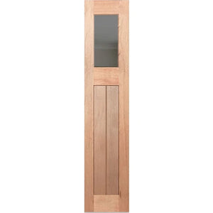 Hampton-1G-VGroove SL Entrance Door - Laminated Glass