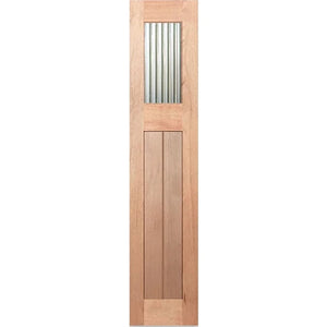 Hampton-1G-VGroove SL Entrance Door - Toughened Glass