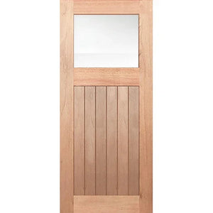 Mirror-finished panel subtly textured with V-grooves