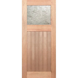 Artistic Rice Paper glass framed in modern V-groove