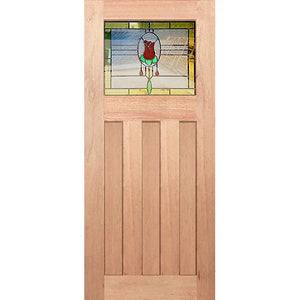 Hampton-1G-VGroove Entrance Door - Triple Glaze
