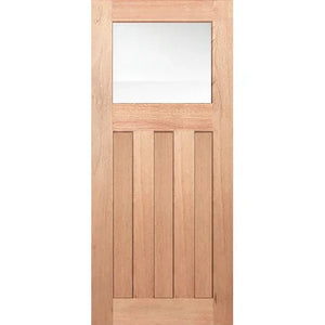 Contemporary mirrored glass framed in Hampton style