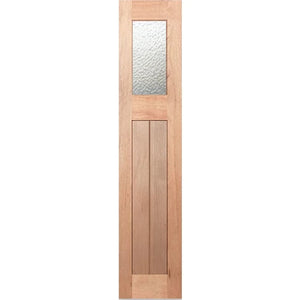 Hampton-3L-VGroove SL Entrance Door - Decorative Glass
