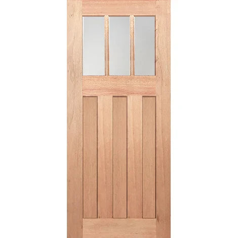 Muted clarity from three translucent glass panes