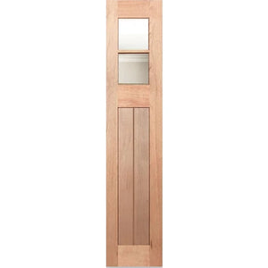 Hampton-6L-VGroove SL Entrance Door - Clear Glass