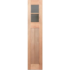 Hampton-6L-VGroove SL Entrance Door - Laminated Glass