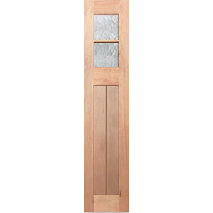 Hampton-6L-VGroove SL Entrance Door - Decorative Glass