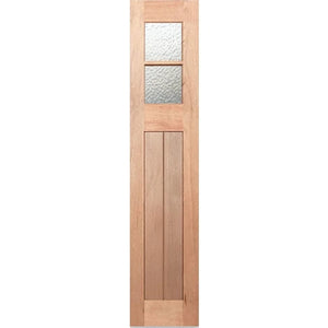 Hampton-6L-VGroove SL Entrance Door - Decorative Glass