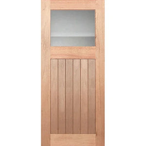 Hampton-1G-VGroove Internal Door - Decorative Glass