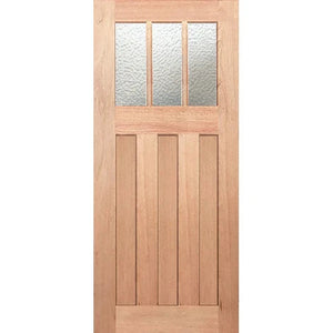 Hampton-3L Entrance Door - Decorative Glass