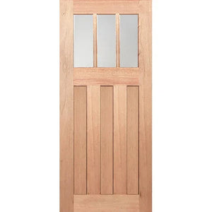 Hampton-3L Entrance Door - Double-Glazed Glass